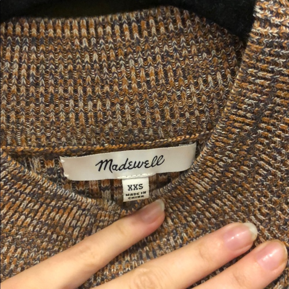 Madewell high neck sleeveless sweater